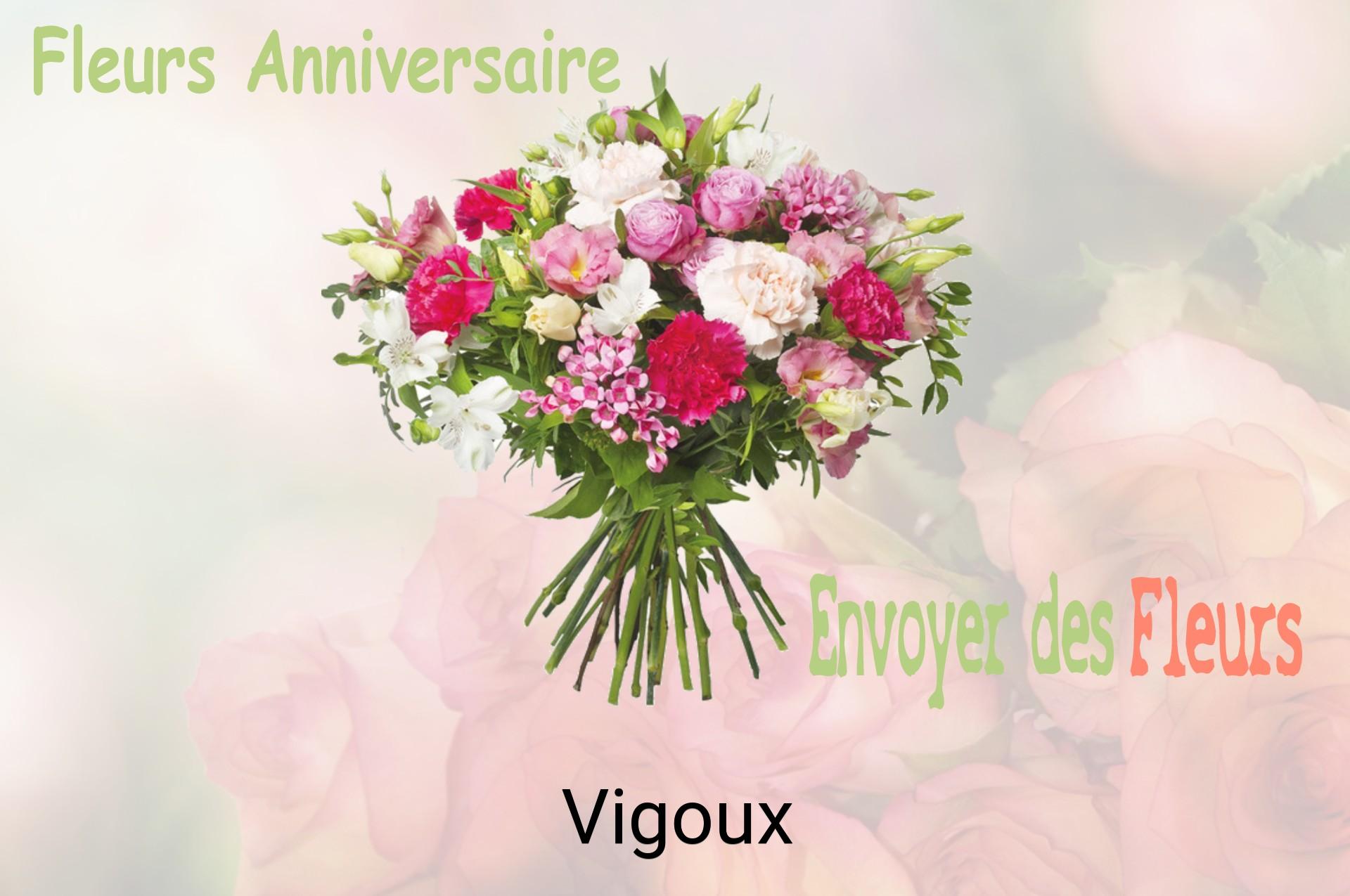 Bouquet de fleurs d’anniversaire livré à Vigoux