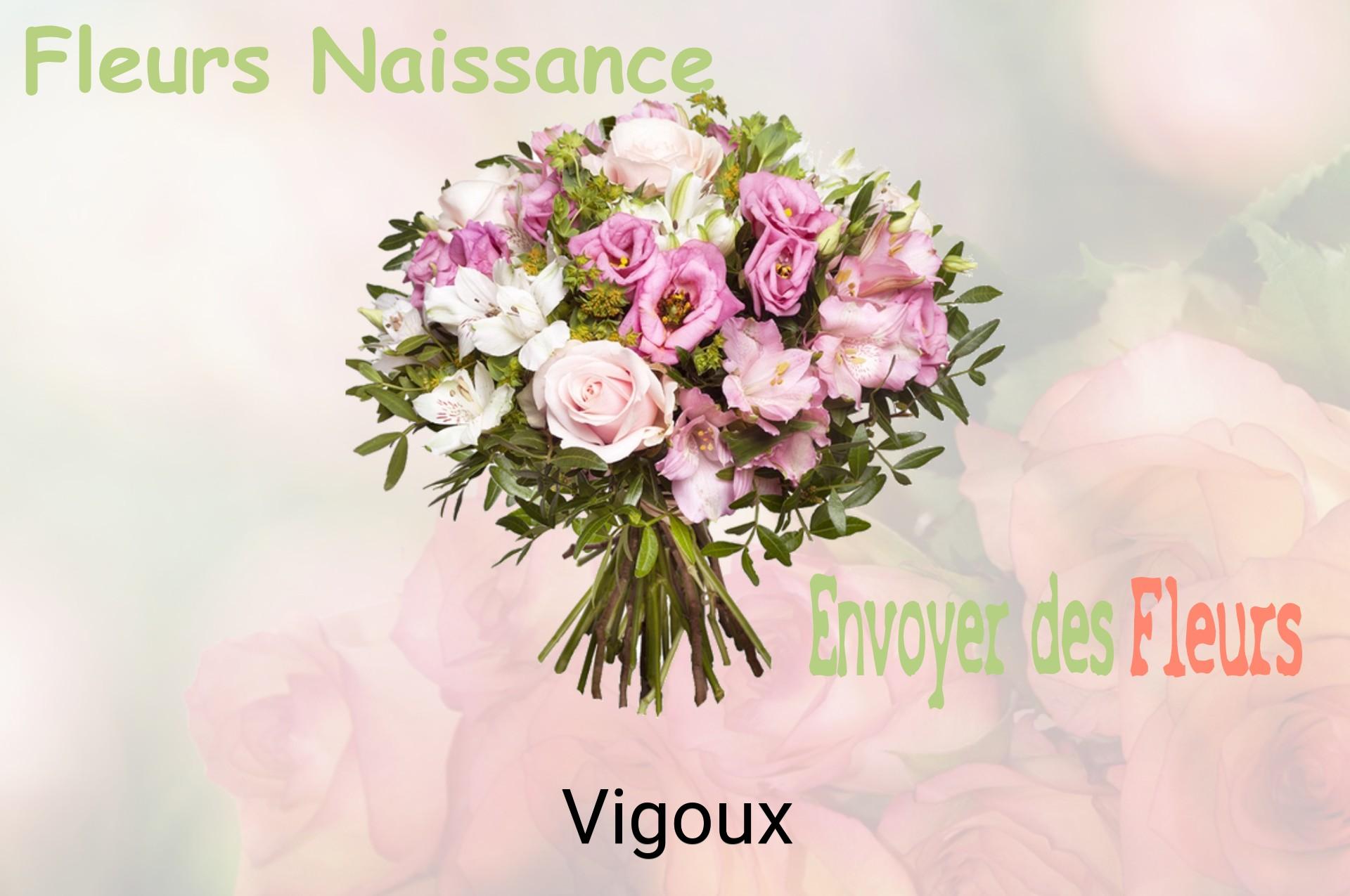 Bouquet de fleurs de naissance livré à Vigoux